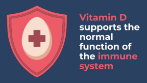 Vitamin D supports the normal function of the immune system